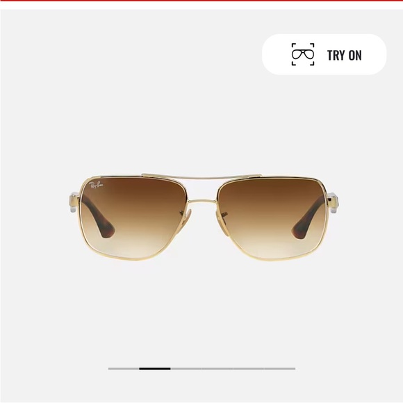 Ray Ban - gold / tortoise / light brown sunglasses - Picture 5 of 12